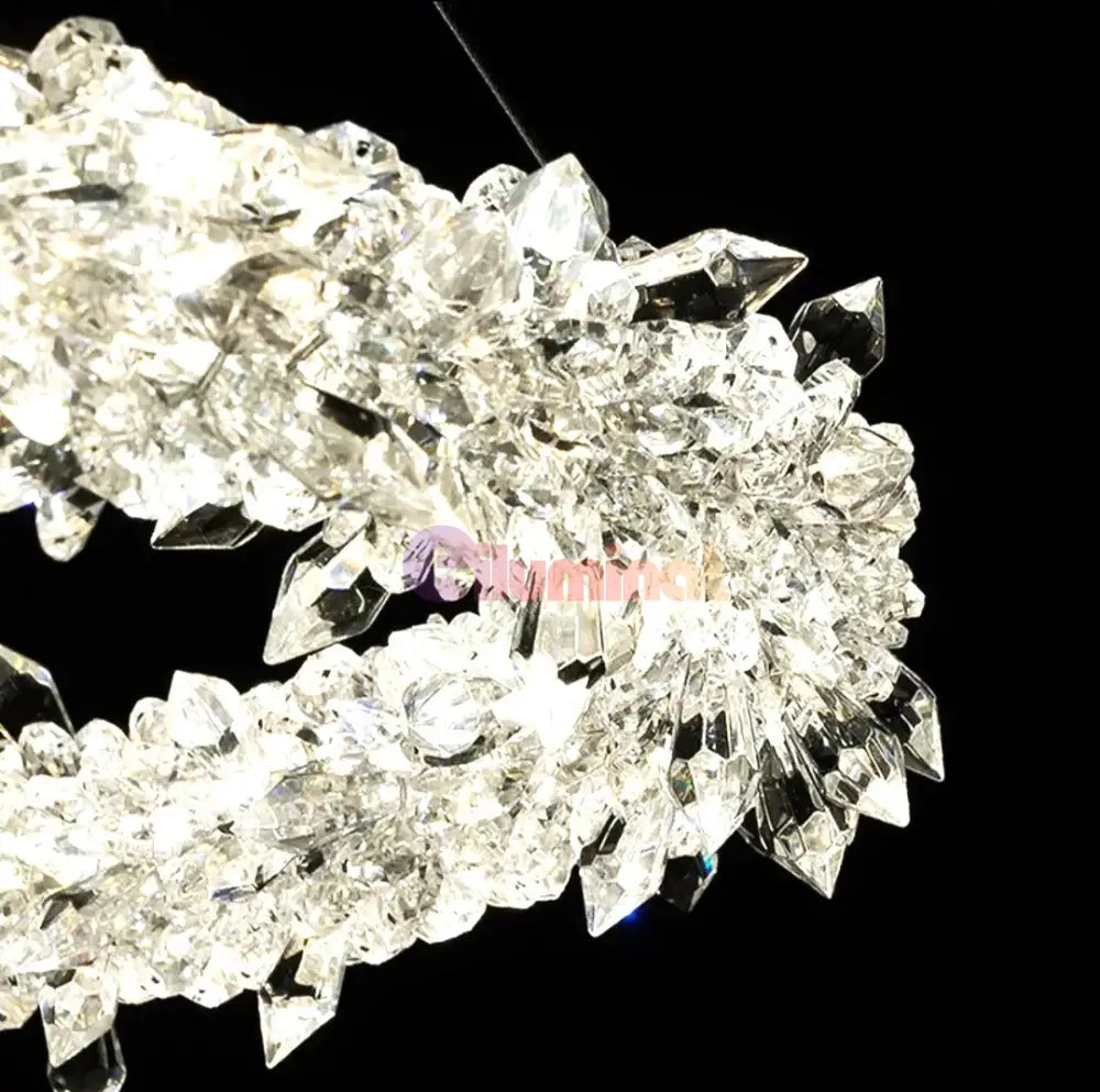 Lustra Led Suspendata Cristal Luxury Frozen Lighting Fixtures