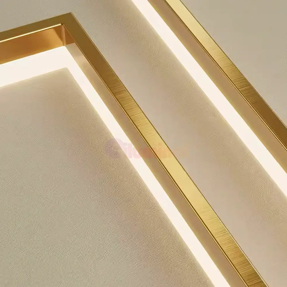 Lustra LED Suspendata Gold GlowFix AURIE / 120CM / SUSPENDATE Lighting Fixtures