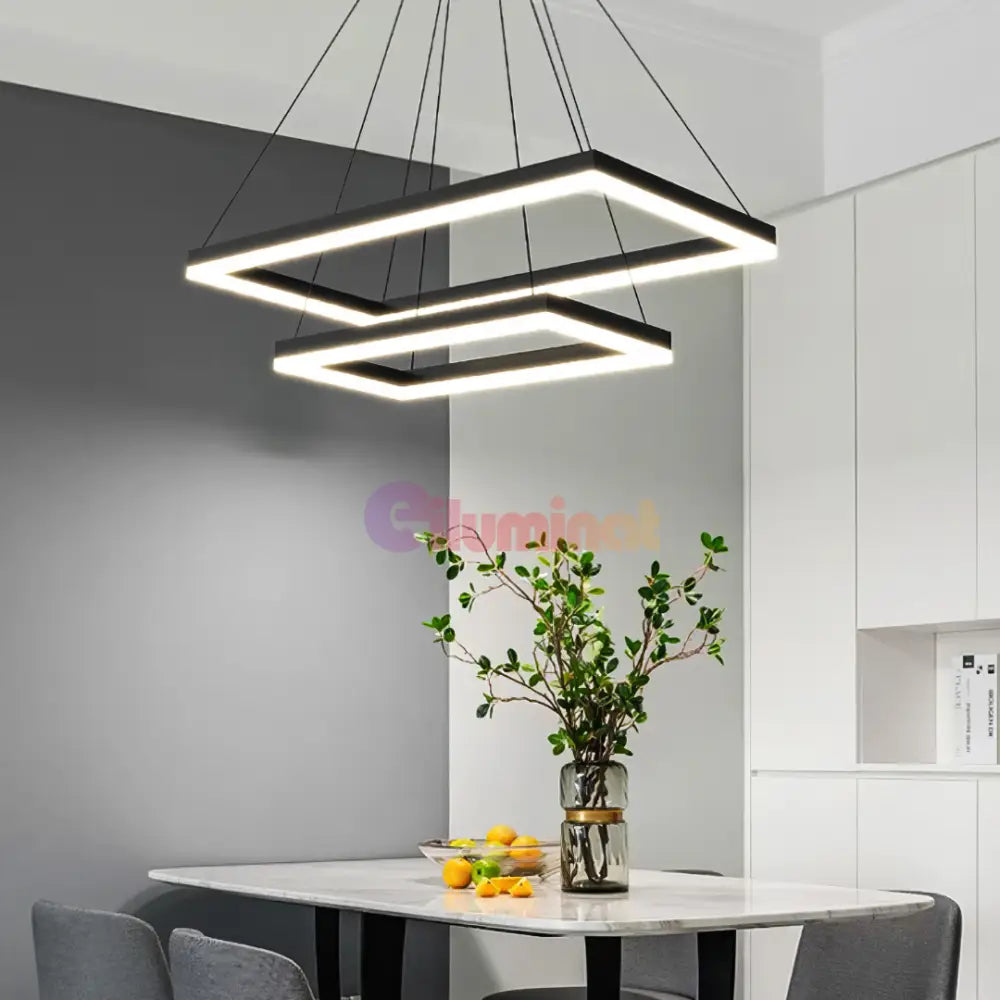 Lustra LED Suspendata Black GlowFix NEAGRA / SUSPENDATE / 120CM Lighting Fixtures