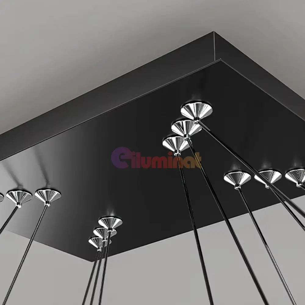 Lustra LED Suspendata Black GlowFix NEAGRA / SUSPENDATE / 120CM Lighting Fixtures