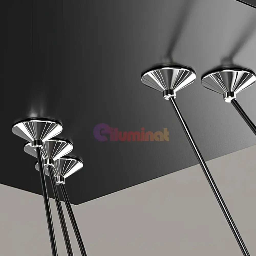 Lustra LED Suspendata Neagra NEAGRA / SUSPENDATE Lighting Fixtures