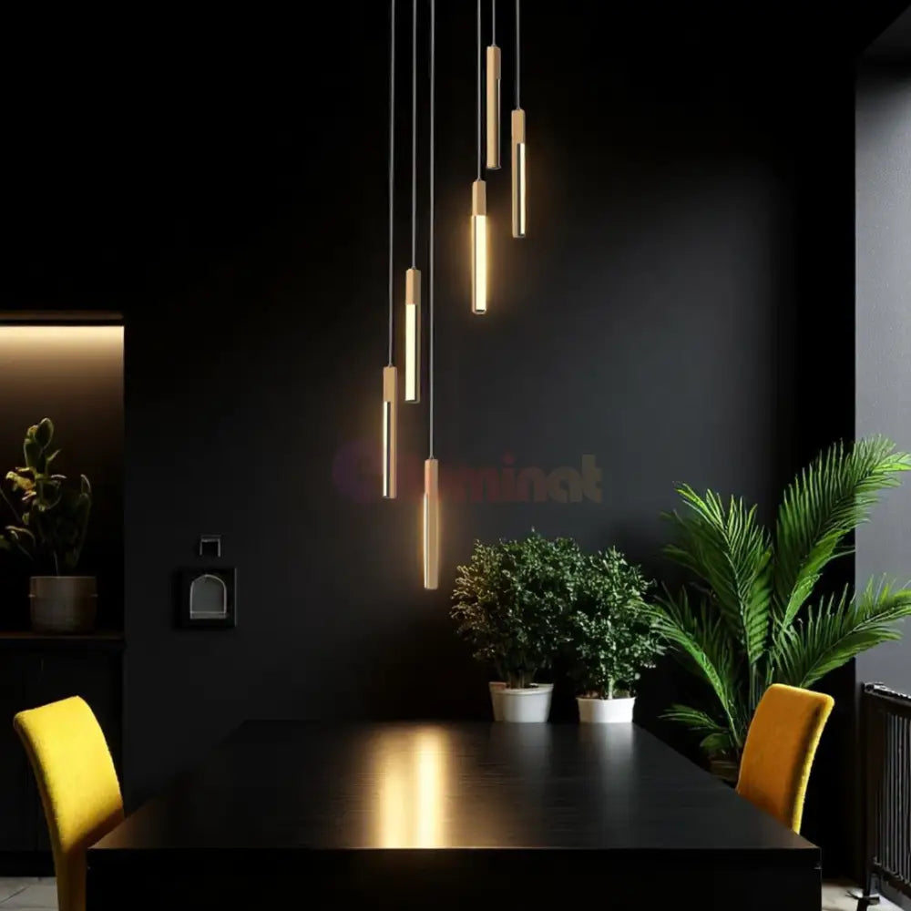 Lustra LED Suspendata Brillo 25W LEMN / VINTAGE SI RETRO DESIGN / 40CM Lighting Fixtures
