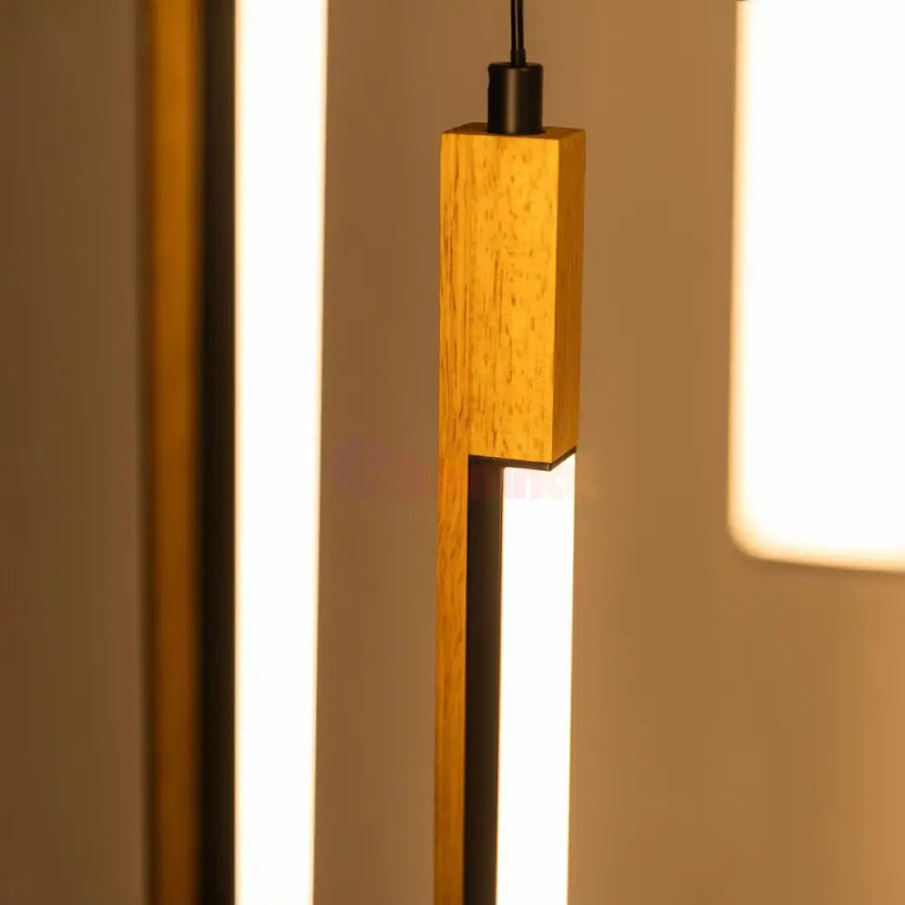 Lustra LED Suspendata ELIOT Lemn Design Echivalent 300W LEMN / SUSPENDATE Lighting Fixtures