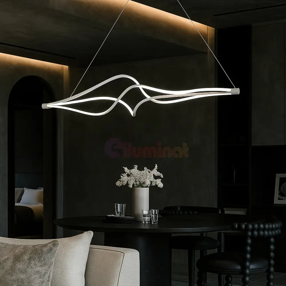 Lustra LED Suspendata Faye Telecomanda Wifi 2.4G White 3 Culori ALBA / SUSPENDATE / 120CM Lighting Fixtures
