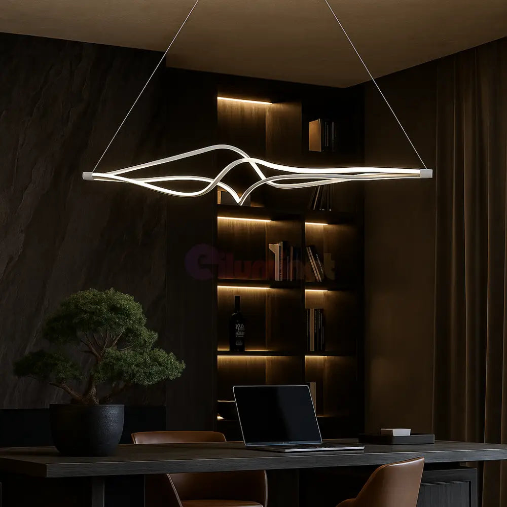 Lustra LED Suspendata Faye Telecomanda Wifi 2.4G White 3 Culori ALBA / SUSPENDATE / 120CM Lighting Fixtures