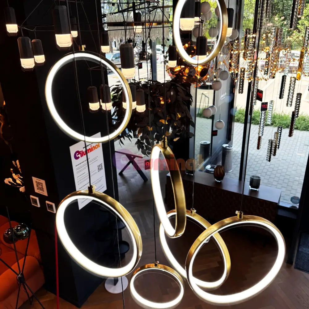 Lustra LED Suspendata GOLD Catania AURIE / SUSPENDATE Chandeliers Crystal