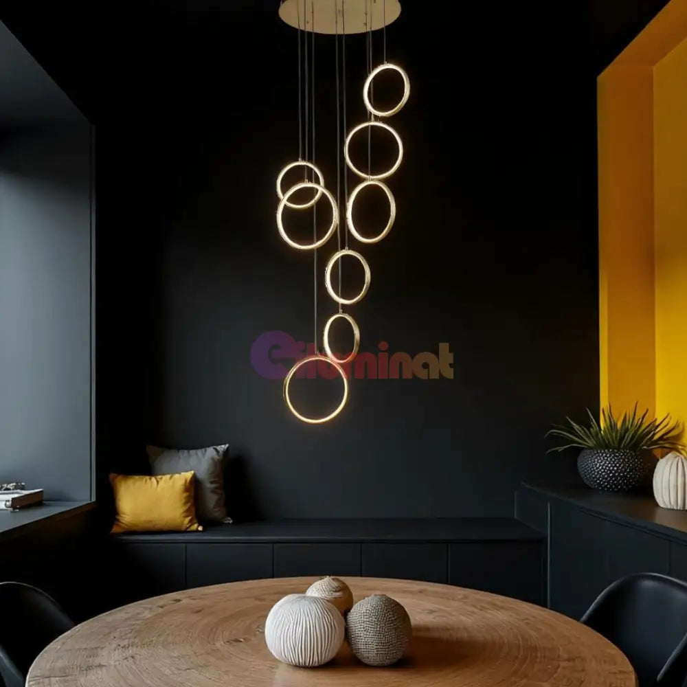 Lustra LED Suspendata GOLD Lightman AURIE Chandeliers Crystal