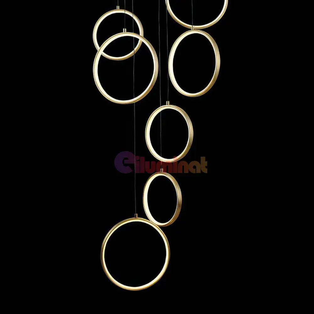 Lustra LED Suspendata GOLD Lightman AURIE Chandeliers Crystal