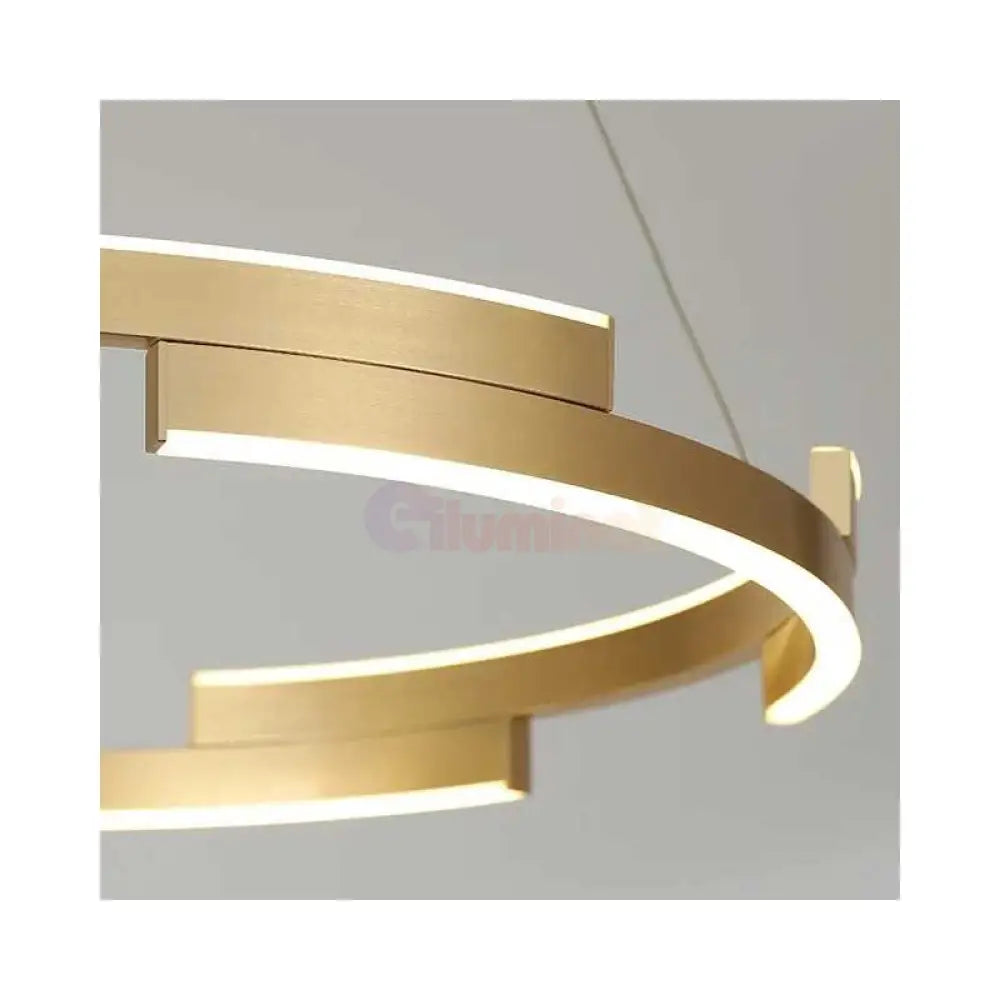 Lustra LED Orbis Cu Telecomanda Wifi 2.4G Gold 3 Culori AURIE / SUSPENDATE / 60CM Lighting Fixtures