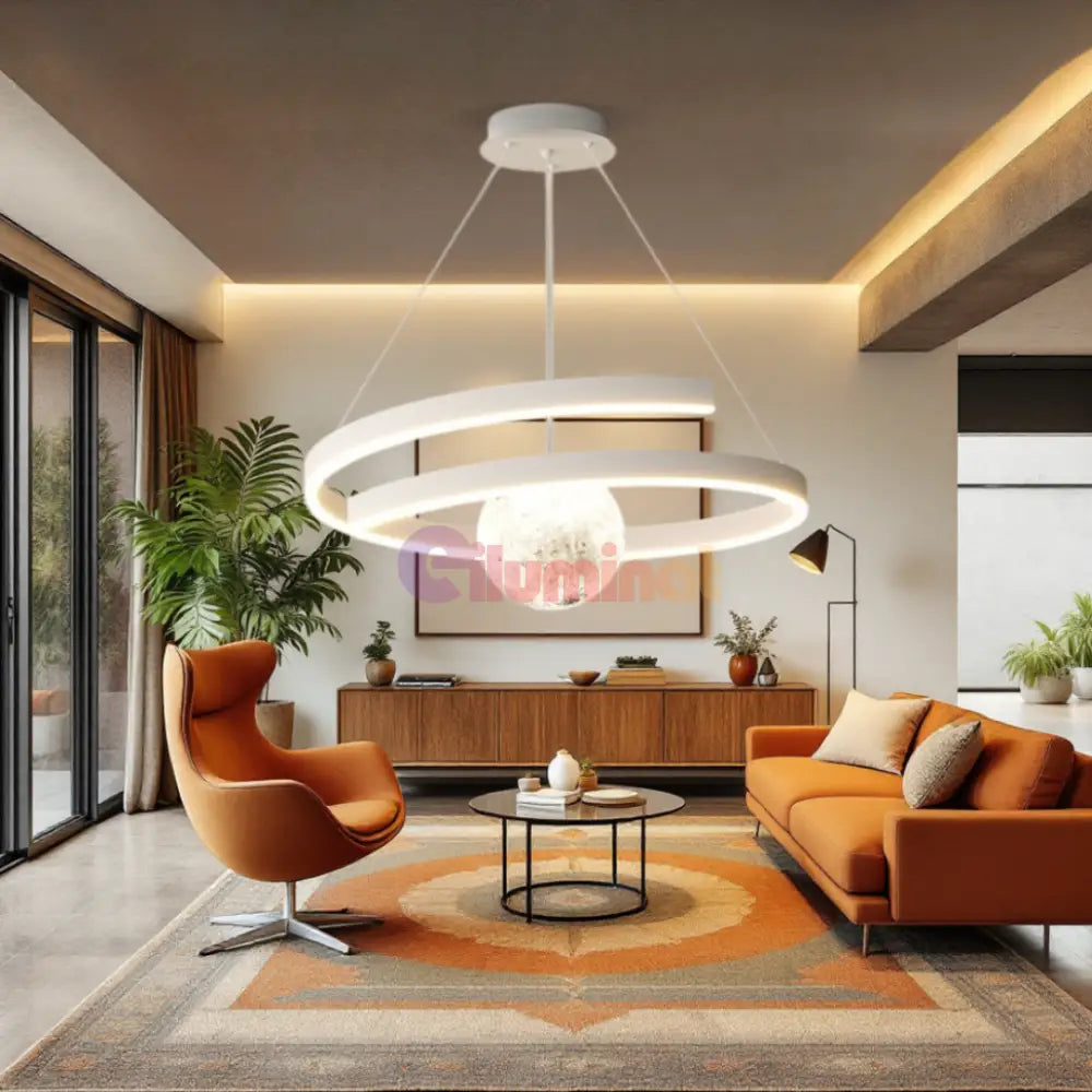Lustra LED Suspendata INFINITY SPHERE Alba Echivalent 500W ALBA Lighting Fixtures