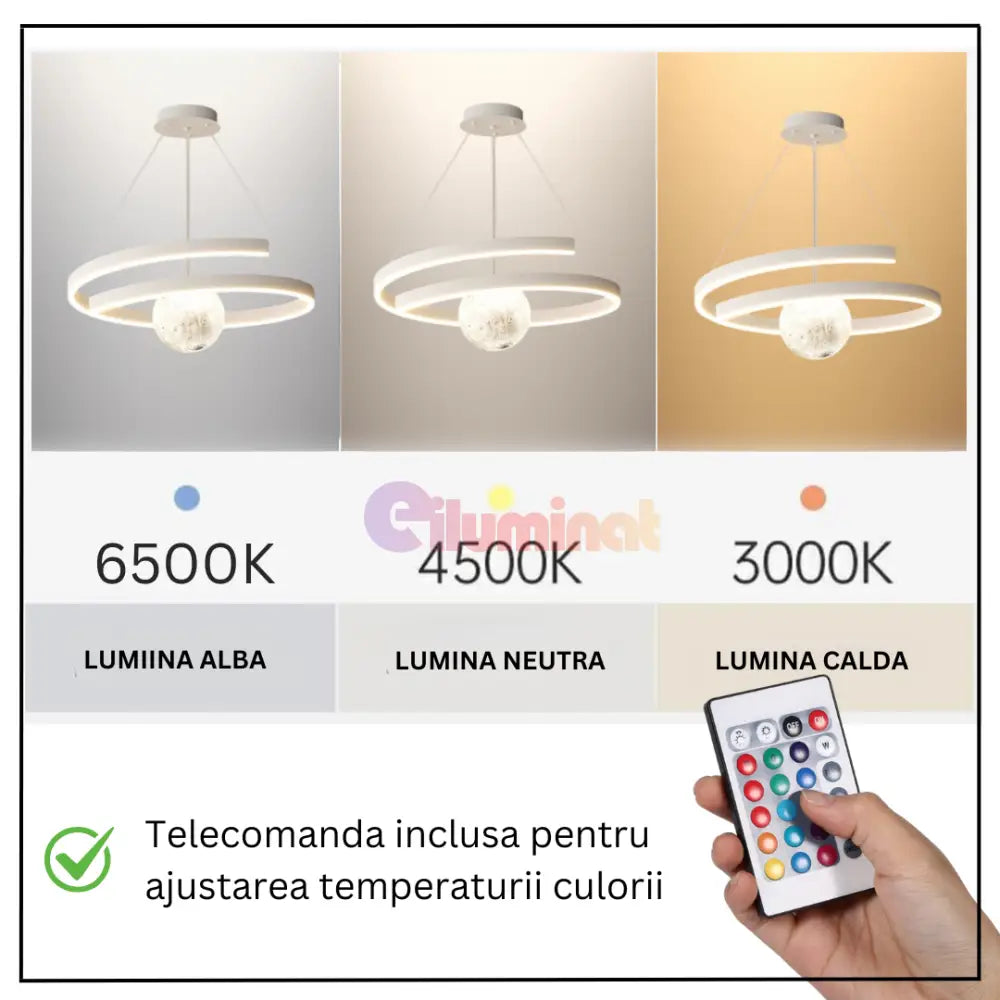 Lustra LED Suspendata INFINITY SPHERE Alba Echivalent 500W ALBA Lighting Fixtures