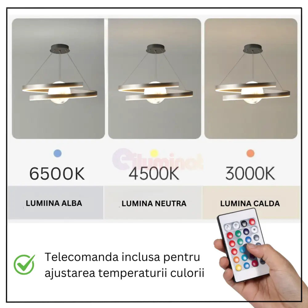 Lustra Led Wonderland Gold 2 Segmente Echivalent 400W (Copy) Lighting Fixtures