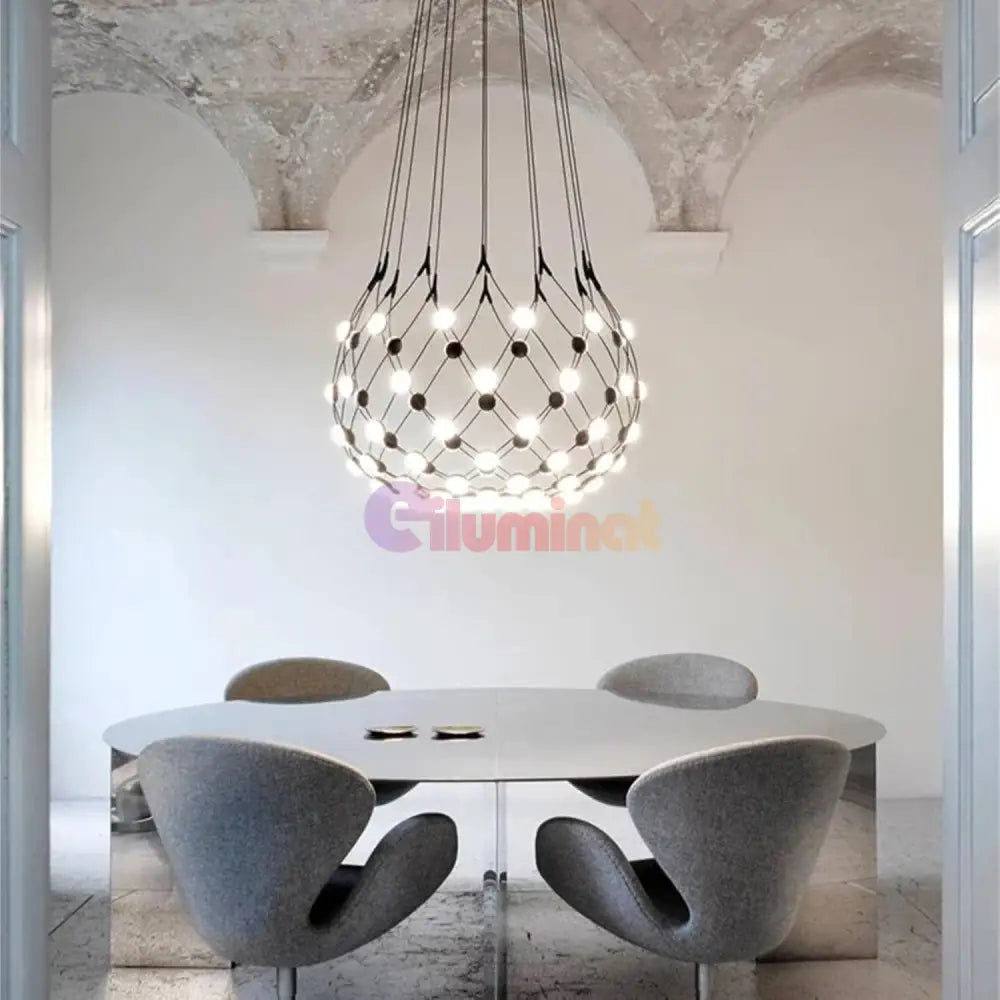 Lustra LED Suspendata LUGARO DIA Black Lighting Fixtures