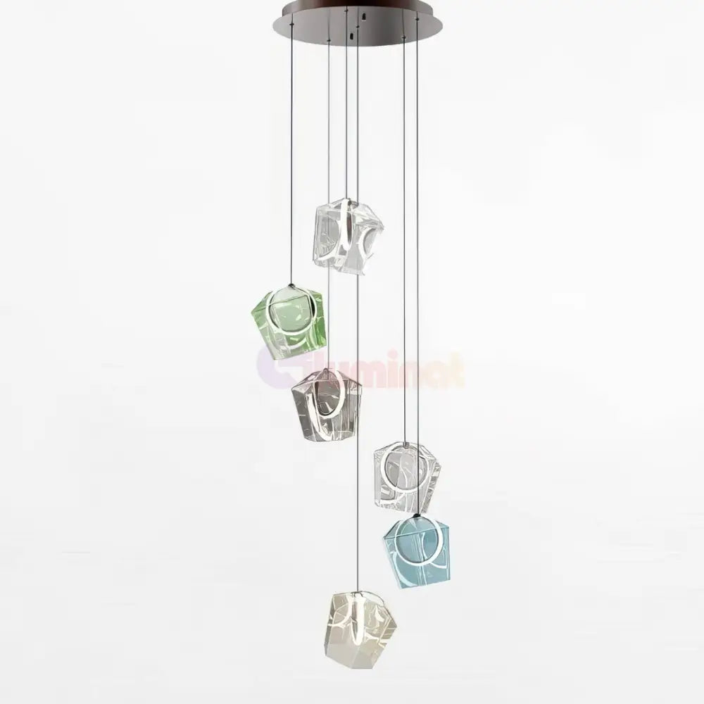 Lustra LED Suspendata 6xLED/6W/230V Multicolor NEAGRA / SUSPENDATE / 45CM Lighting Fixtures
