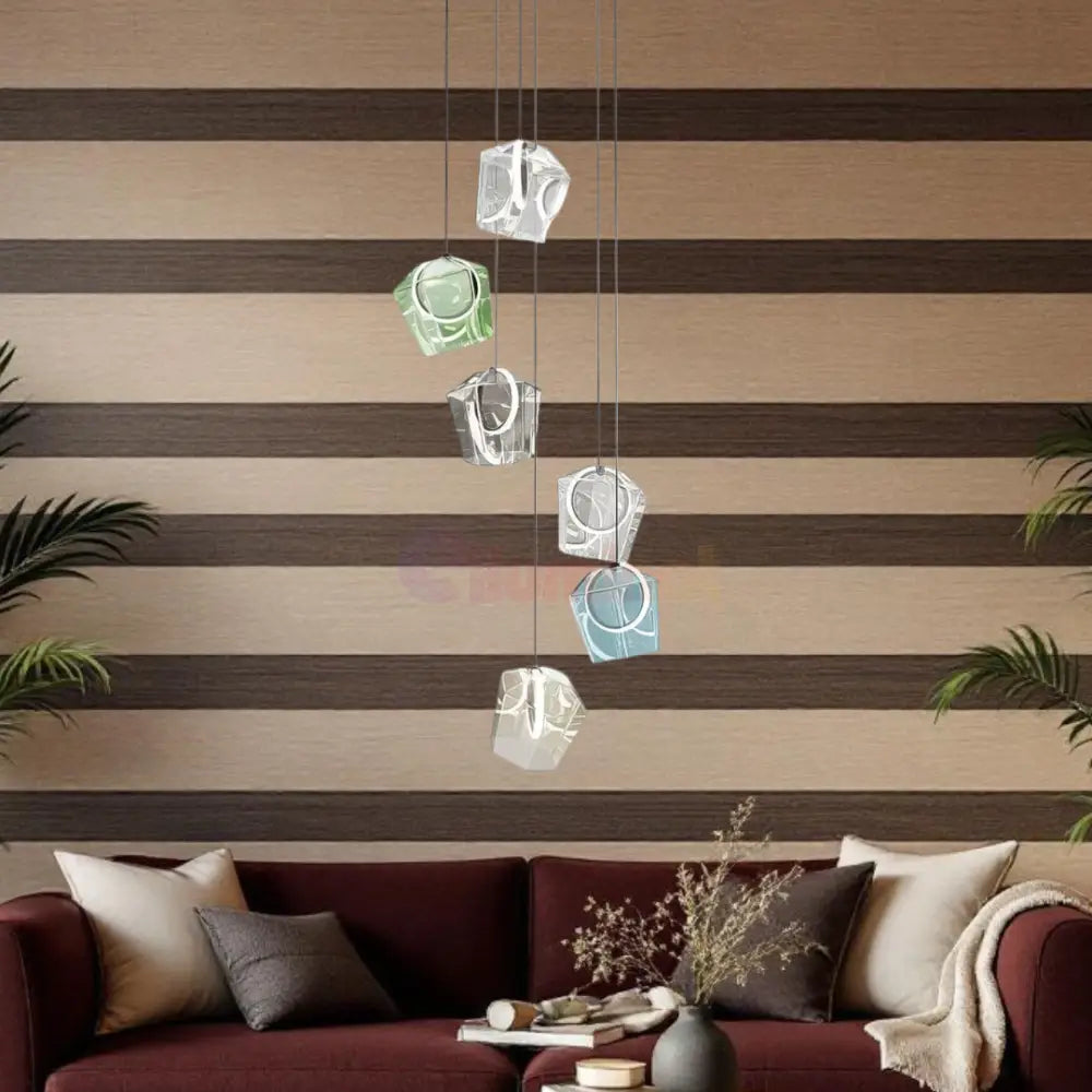 Lustra LED Suspendata 6xLED/6W/230V Multicolor NEAGRA / SUSPENDATE / 45CM Lighting Fixtures