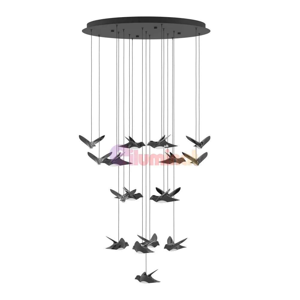 Lustra LED Suspendata Luxury PARATEBUENO Eglo 390352 NEAGRA / LUXURY Lighting Fixtures