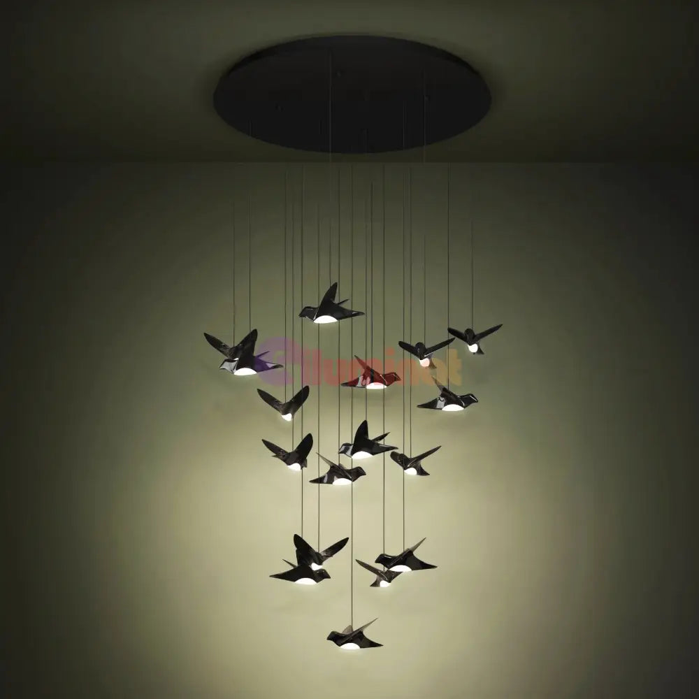 Lustra LED Suspendata Luxury PARATEBUENO Eglo 390352 NEAGRA / LUXURY Lighting Fixtures