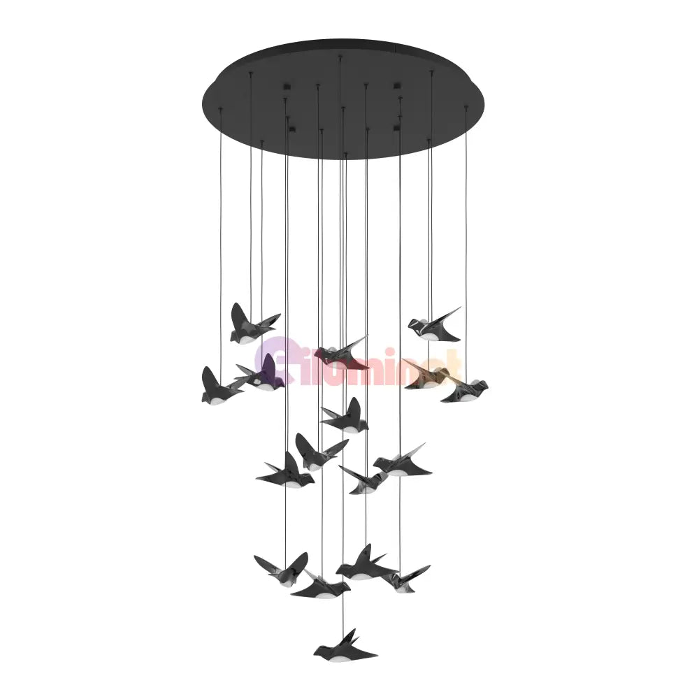 Lustra LED Suspendata Luxury PARATEBUENO Eglo 390352 NEAGRA / LUXURY Lighting Fixtures
