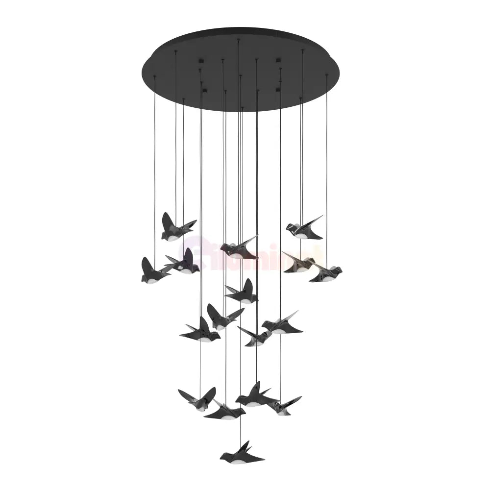 Lustra LED Suspendata Luxury PARATEBUENO Eglo 390352 NEAGRA / LUXURY Lighting Fixtures