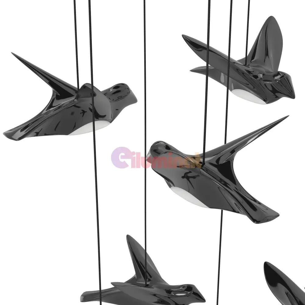Lustra LED Suspendata Luxury PARATEBUENO Eglo 390353 NEAGRA / LUXURY Lighting Fixtures