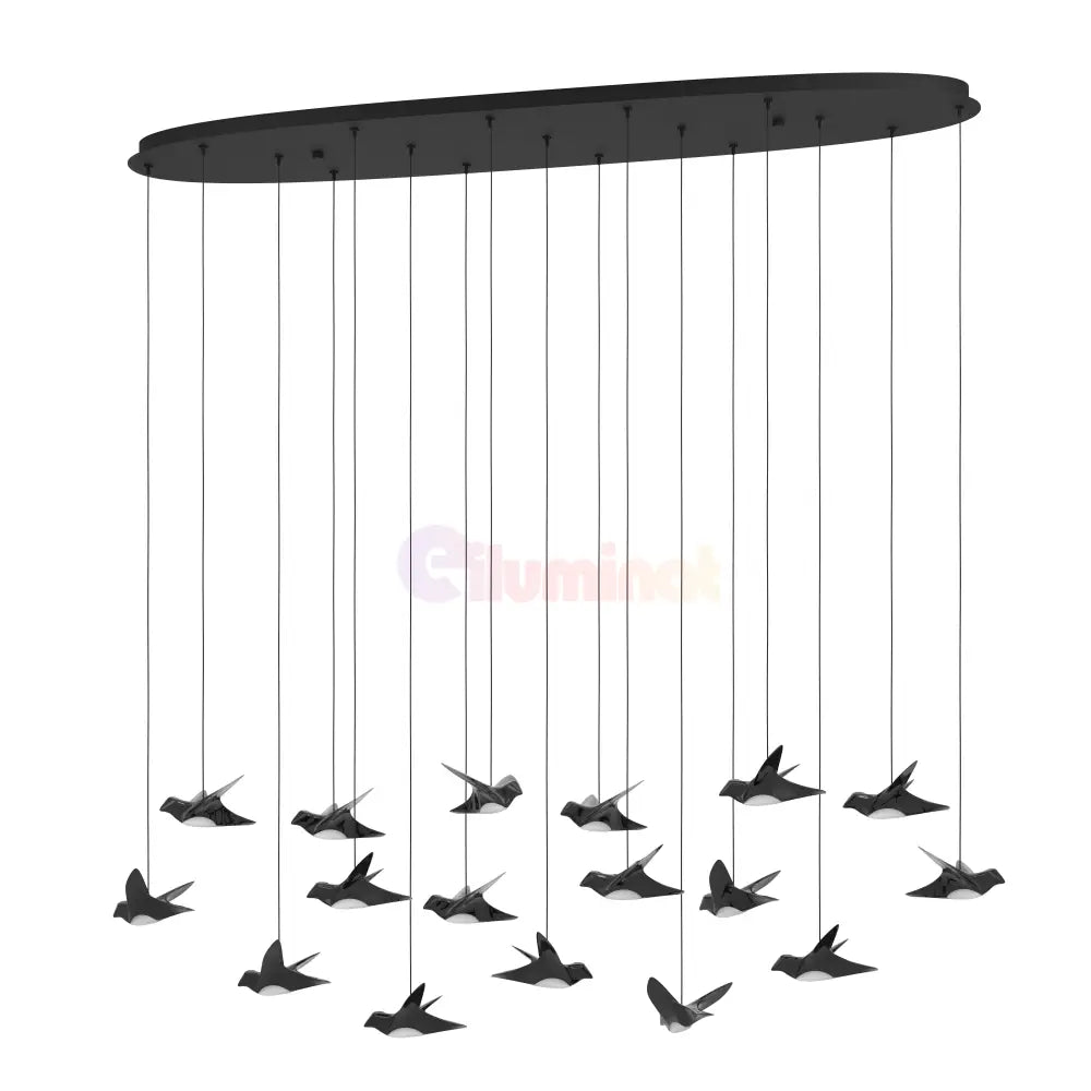 Lustra LED Suspendata Luxury PARATEBUENO Eglo 390353 NEAGRA / LUXURY Lighting Fixtures