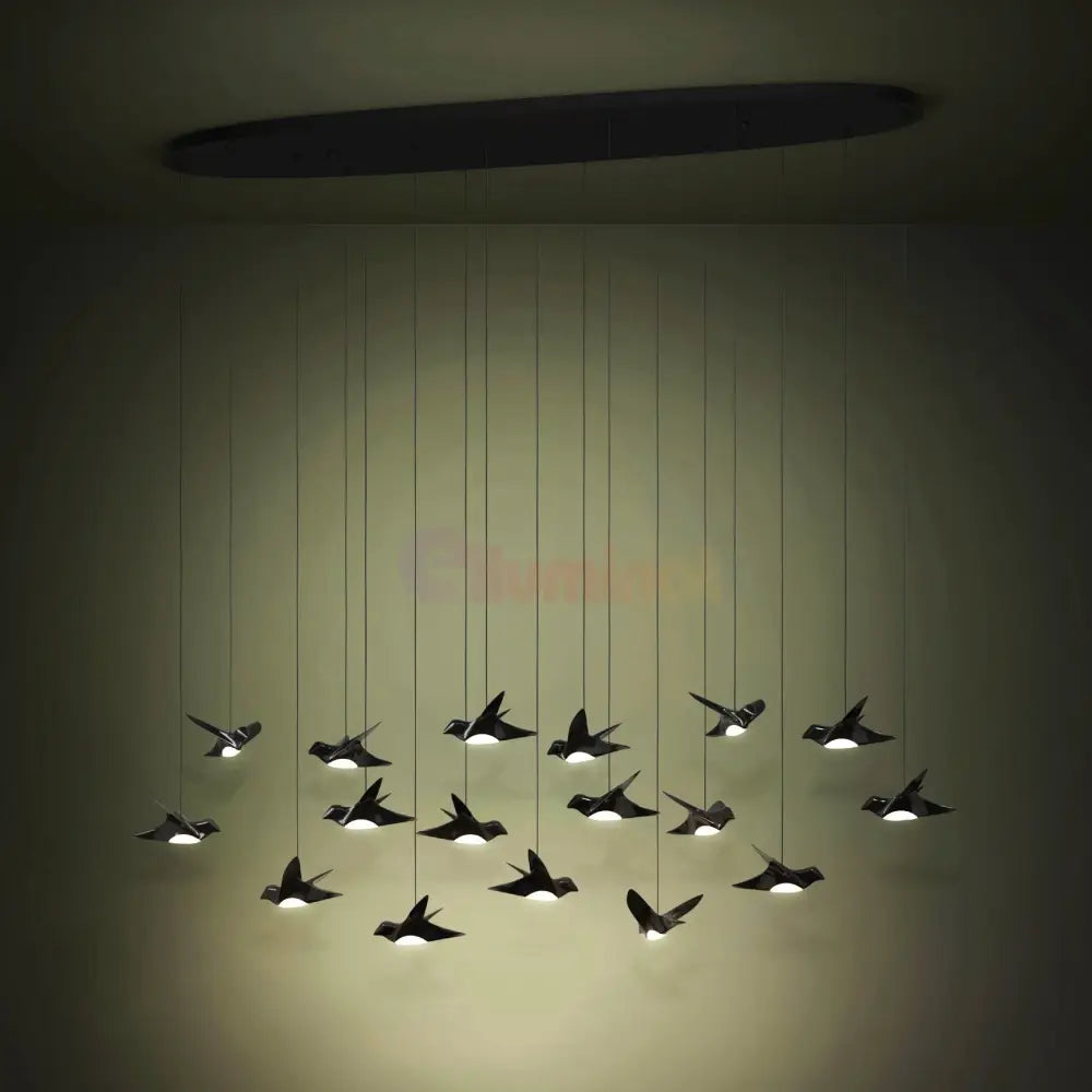 Lustra LED Suspendata Luxury PARATEBUENO Eglo 390353 NEAGRA / LUXURY Lighting Fixtures