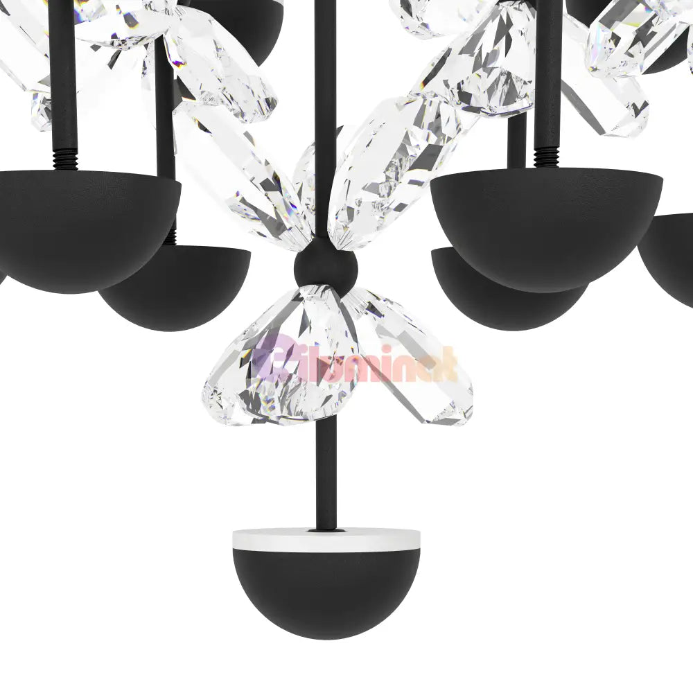 Lustra LED Suspendata Luxury PIANOPOLI 2 Eglo 390277 NEAGRA / LUXURY Lighting Fixtures