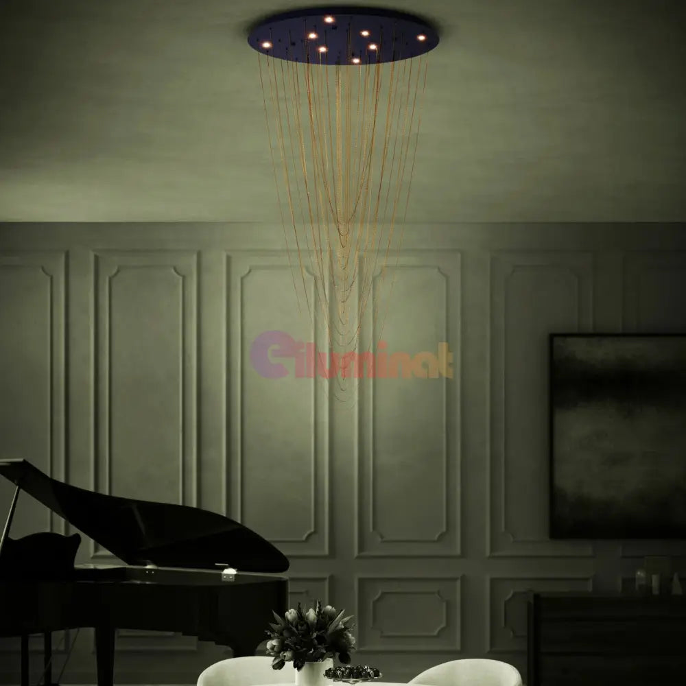 Lustra LED Suspendata Luxury TREPUCO Eglo 390355 NEAGRA / LUXURY Lighting Fixtures