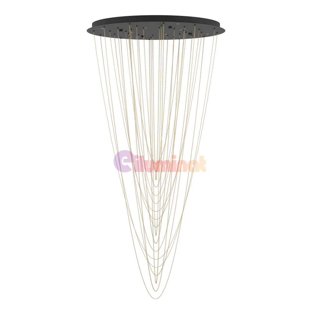 Lustra LED Suspendata Luxury TREPUCO Eglo 390355 NEAGRA / LUXURY Lighting Fixtures