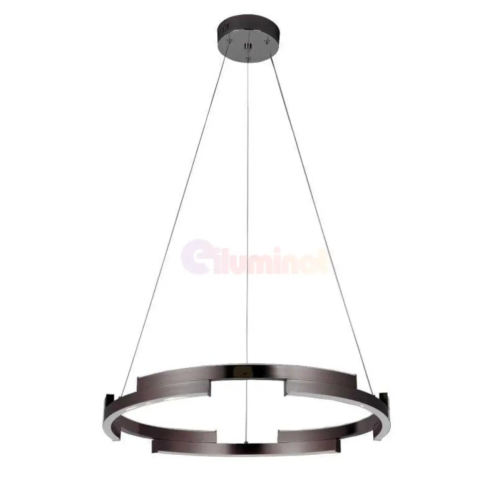 Lustra LED Orbis Cu Telecomanda Wifi 2.4G 3 Culori Black NEAGRA / SUSPENDATE / 60CM Lighting Fixtures