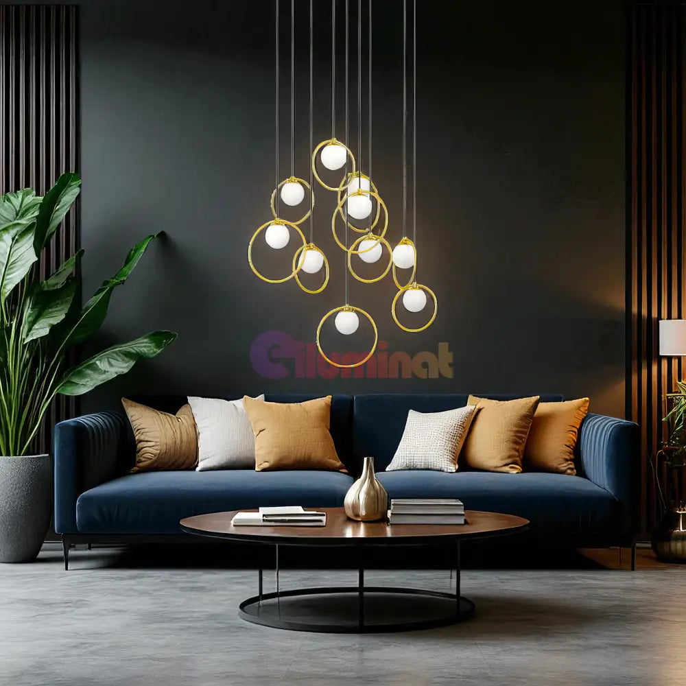 Lustra LED Suspendata SUSPORTOCOLOM Gold AURIE / SUSPENDATE Chandeliers