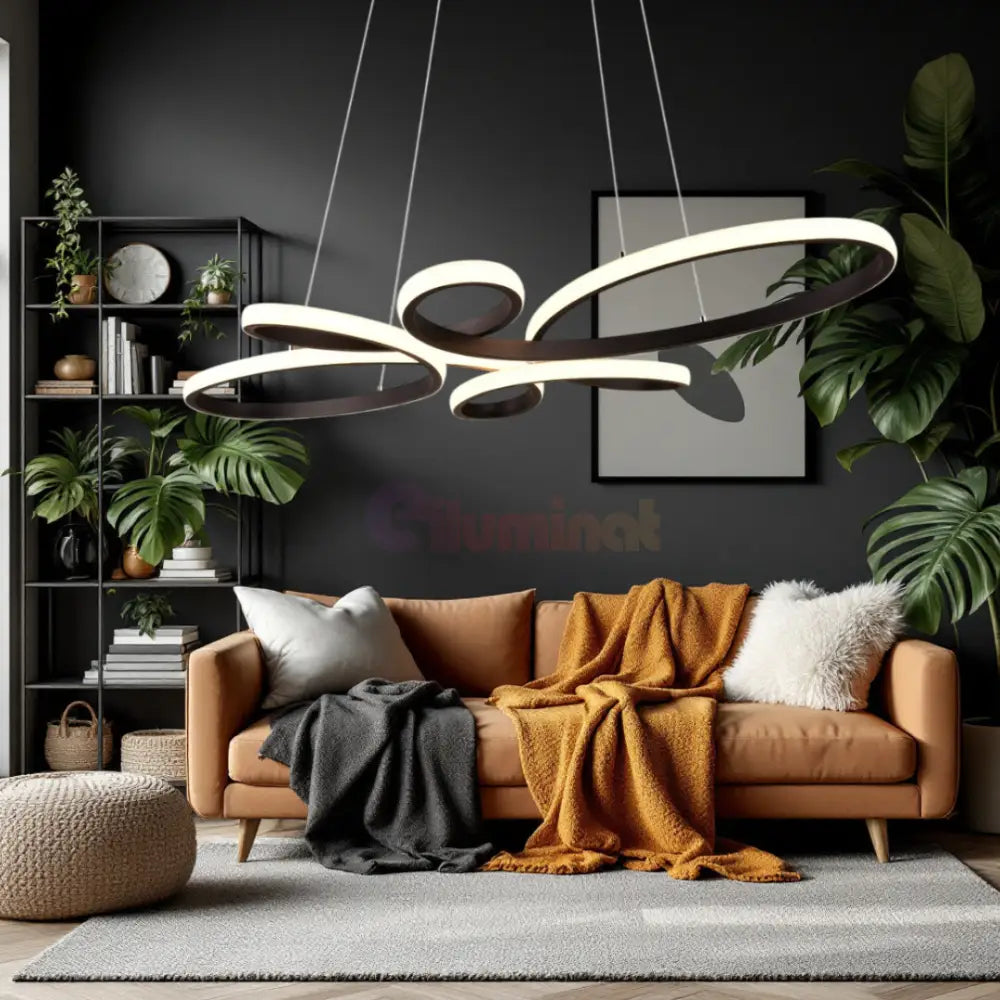 Lustra LED Suspendata LumeLab 32W NEAGRA / SUSPENDATE Lighting Fixtures