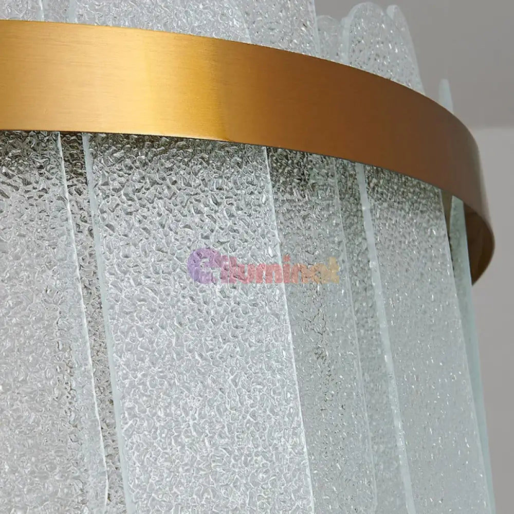 Lustra Led Suspendata Queen Gold Cristal Ceiling Light Fixtures