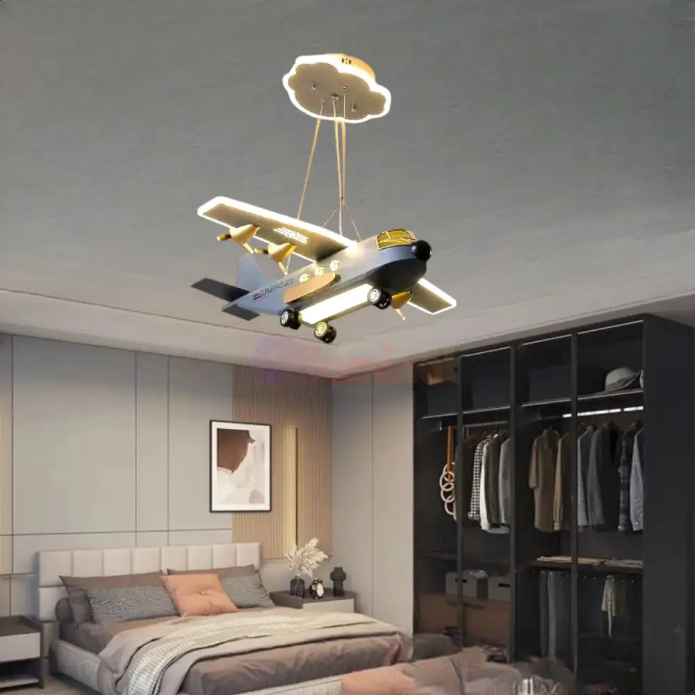 Lustra Led Suspendata War Plane Echivalent 300W Lighting Fixtures