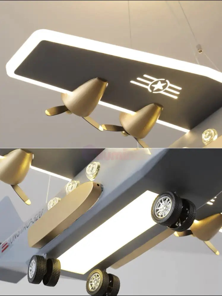 Lustra Led Suspendata War Plane Echivalent 300W Lighting Fixtures