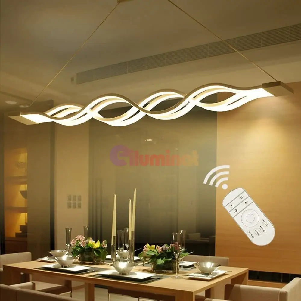 Lustra Led 160W Suspendata Waves Telecomanda Lighting Fixtures