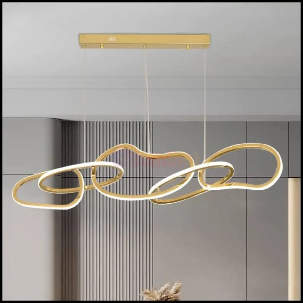 Lustra Led Sydney Olympic Gold Echivalent 500W Telecomanda Lighting Fixtures