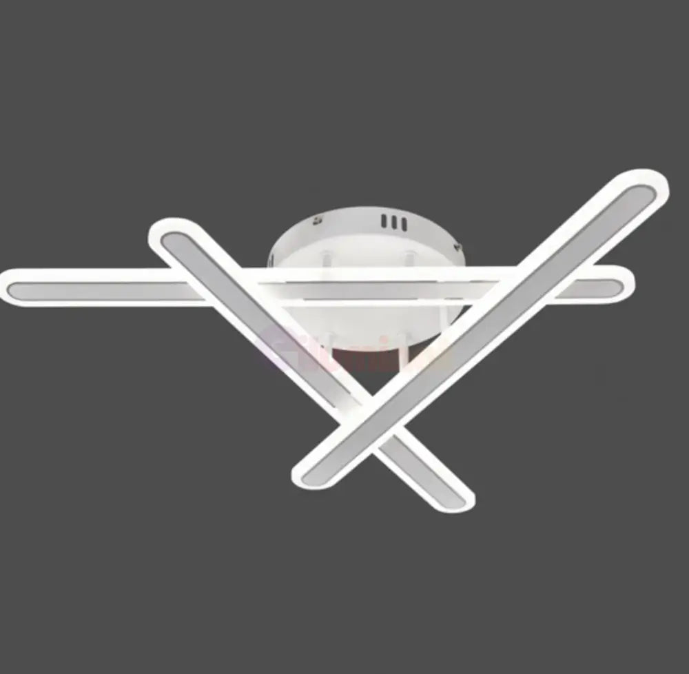 Lustra LED Tenzo Alba 3 Linii Echivalent 400W Telecomanda ALBA / 50CM / MINIMALIST DESIGN Lighting Fixtures