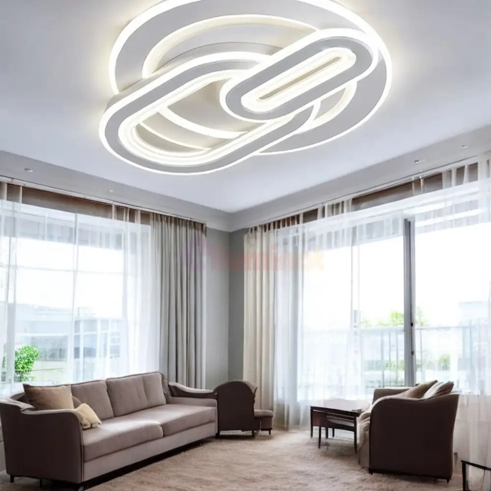 Lustra LED TORKA Circle 3 Functii Echivalent 670W Telecomanda ALBA / CIRCLE DESIGN / 53CM Lighting Fixtures