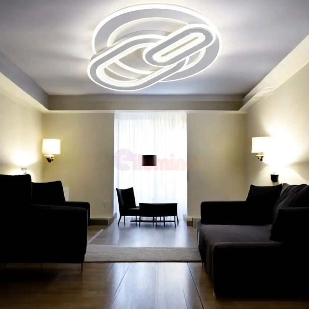 Lustra LED TORKA Circle 3 Functii Echivalent 670W Telecomanda ALBA / CIRCLE DESIGN / 53CM Lighting Fixtures