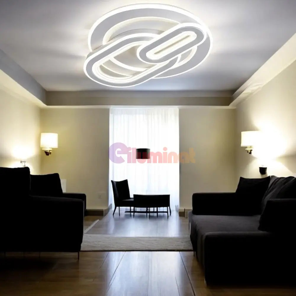 Lustra LED TORKA Circle 3 Functii Echivalent 670W Telecomanda ALBA / CIRCLE DESIGN / 53CM Lighting Fixtures