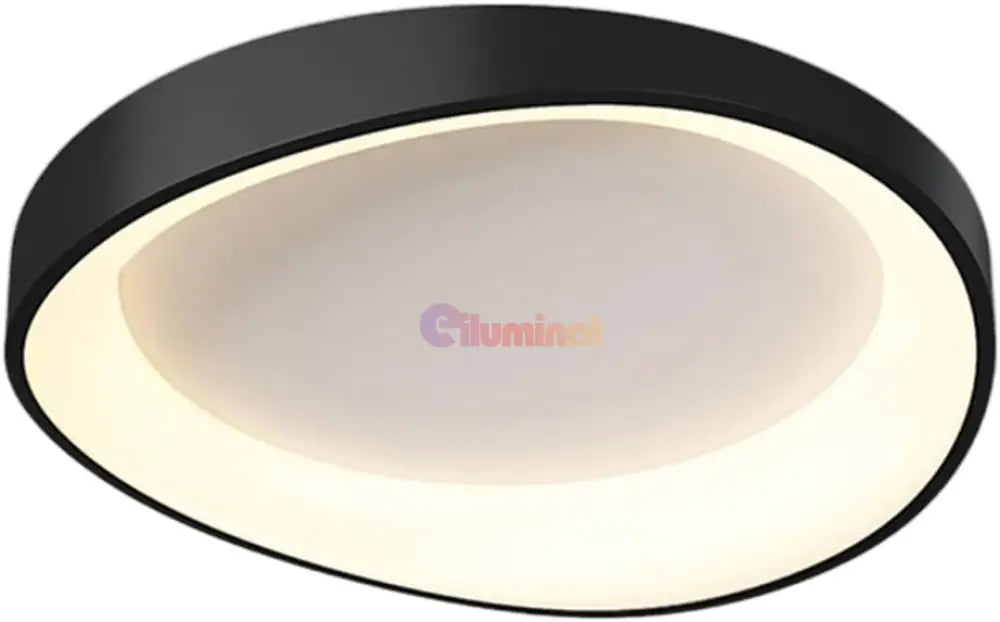Lustra LED Valente Black Echivalent 500W Telecomanda NEAGRA / 48CM / MINIMALIST DESIGN Lighting Fixtures