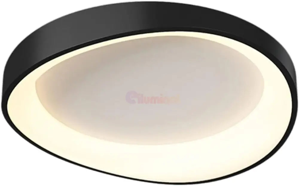 Lustra LED Valente Black Echivalent 500W Telecomanda NEAGRA / 48CM / MINIMALIST DESIGN Lighting Fixtures
