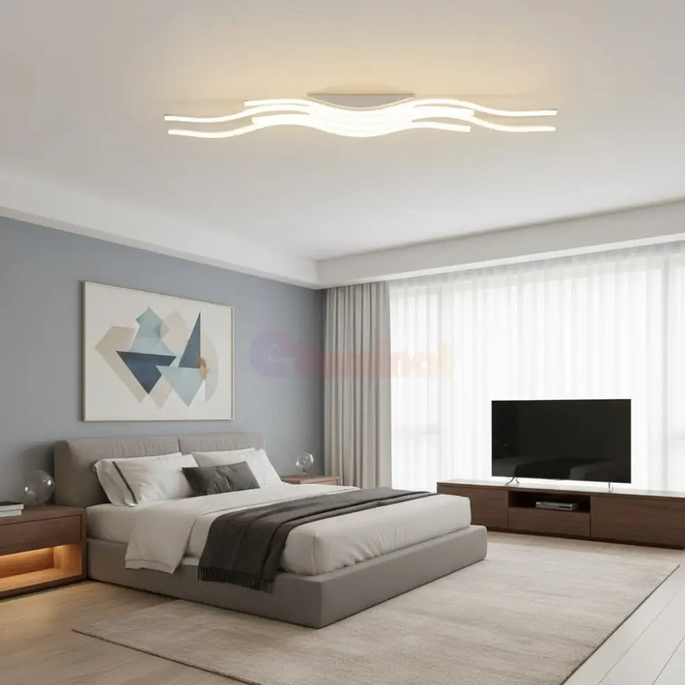 Lustra LED VECTRA White Echivalent 700W Telecomanda Chandeliers