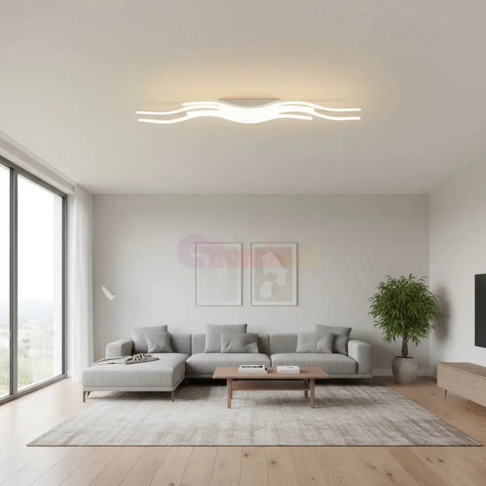 Lustra LED VECTRA White Echivalent 700W Telecomanda Chandeliers