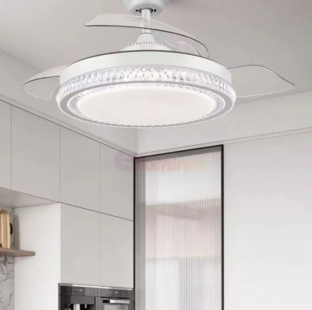 Lustra Led Ventilator 120W Pale Pliabile Cu Telecomanda Lighting Fixtures
