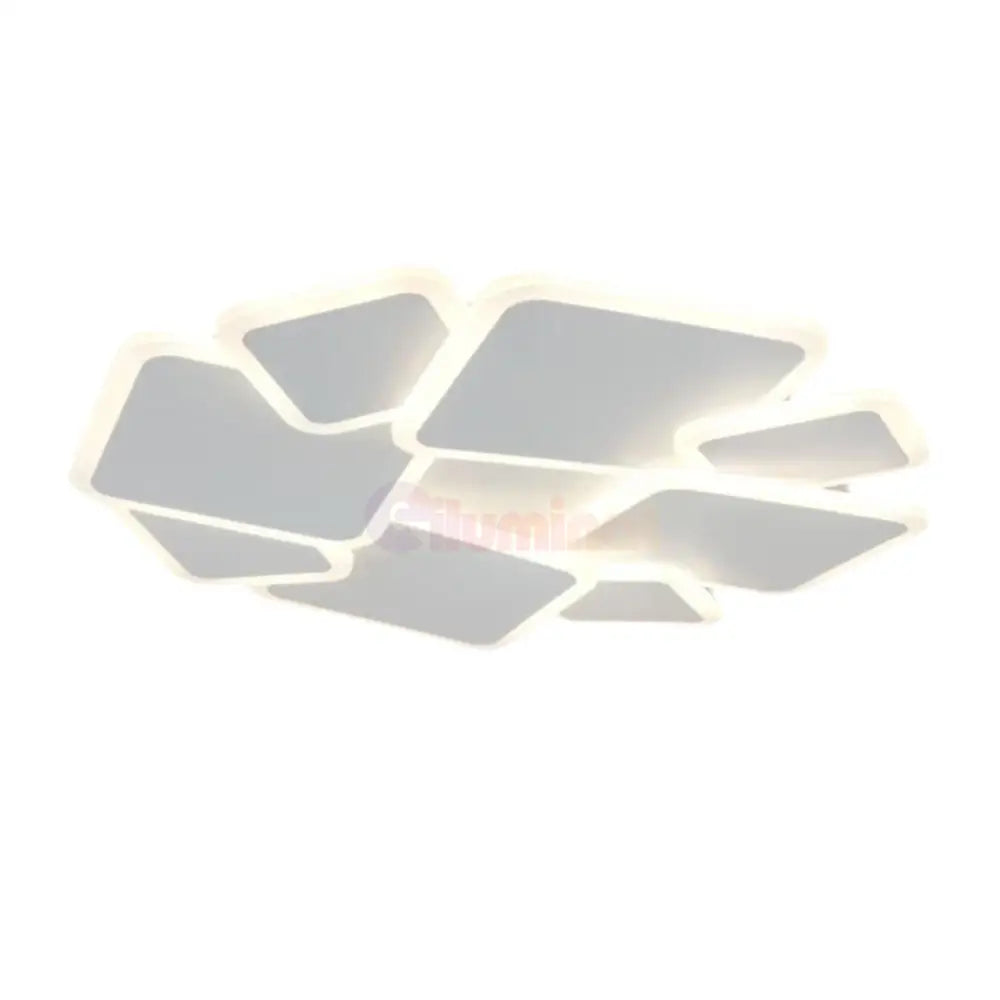 Lustra LED VERRA Squares 3 Functii Echivalent 670W Telecomanda ALBA / MINIMALIST DESIGN / 50CM Lighting Fixtures