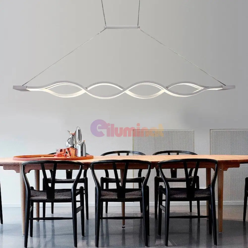 Lustra Led 160W Suspendata Waves Telecomanda Lighting Fixtures