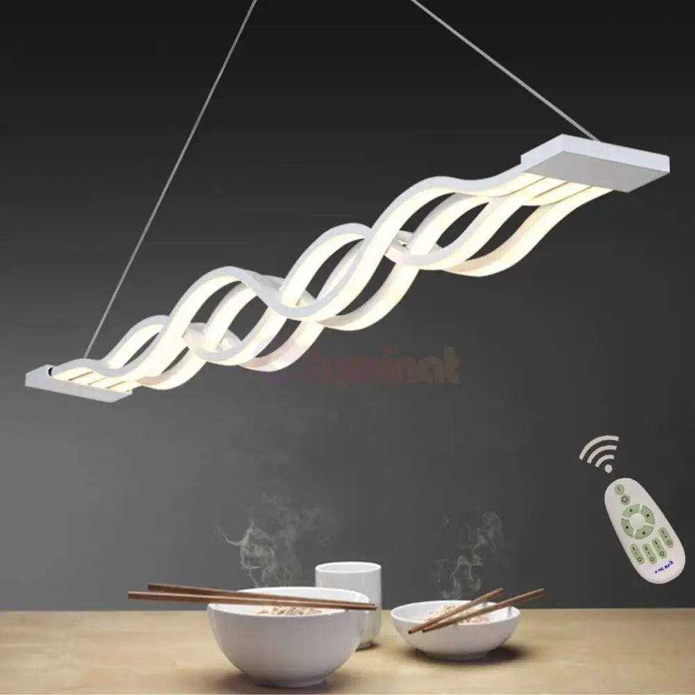 Lustra Led 160W Suspendata Waves Telecomanda Lighting Fixtures