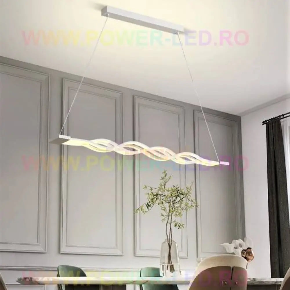Lustra Led 160W Suspendata Waves Telecomanda Lighting Fixtures